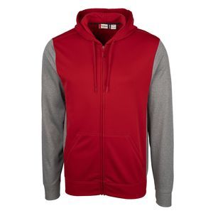 NWT Clique Cardinal Red Mens Helsa Sport Colorblock Full Zip